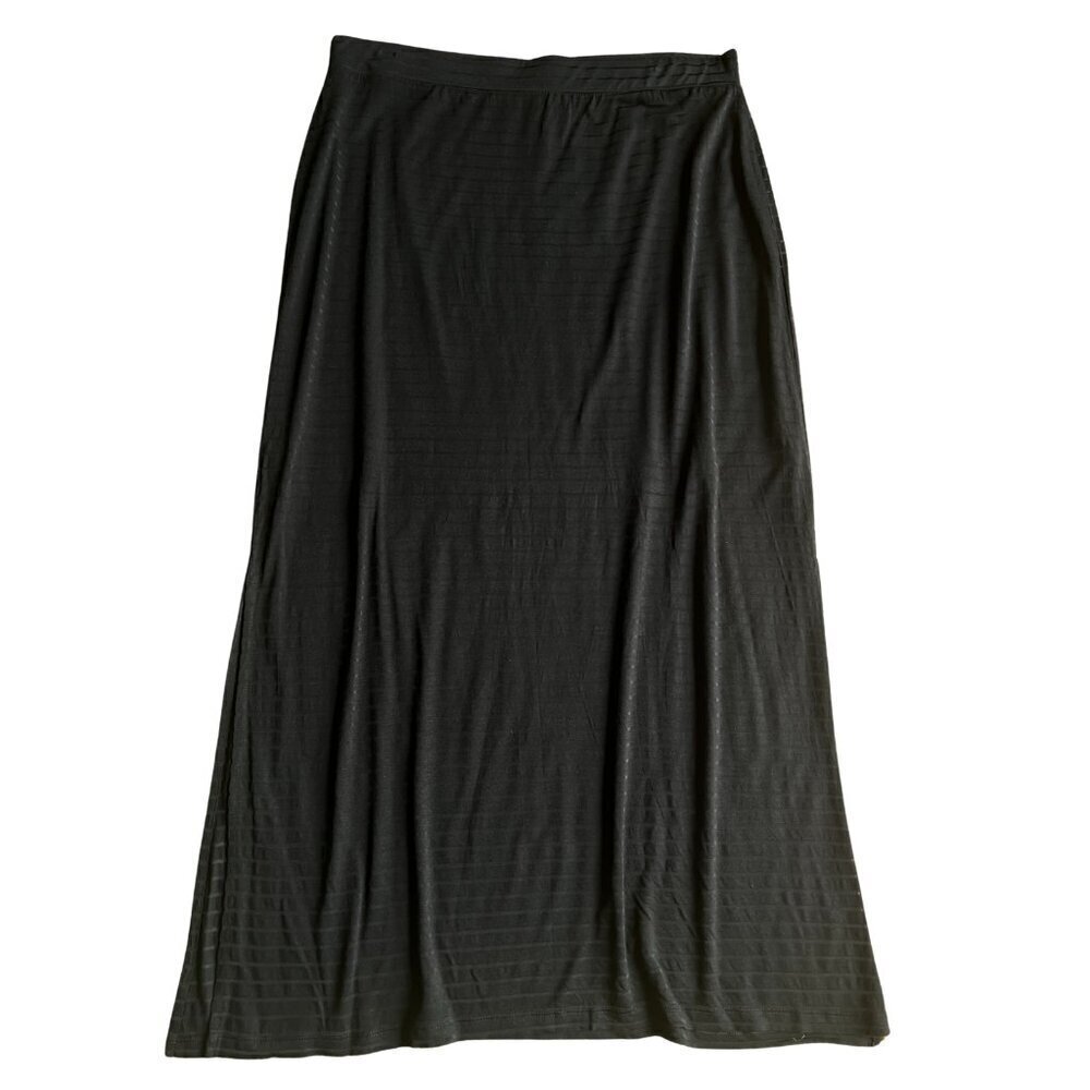 Apartment 9 Maxi Skirt with Slit, Black, XL